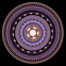FRACTAL ART DESIGN GREETING CARD Mandala 13